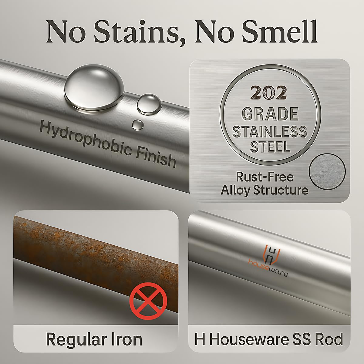 H Houseware Foldable Cloth Drying Stand Stainless Steel 3 Tier Heavy-Duty Clothes Dryer for Balcony Indoor & Outdoor Use with Wheels & Hanger Slots Rust-Proof (Blue)