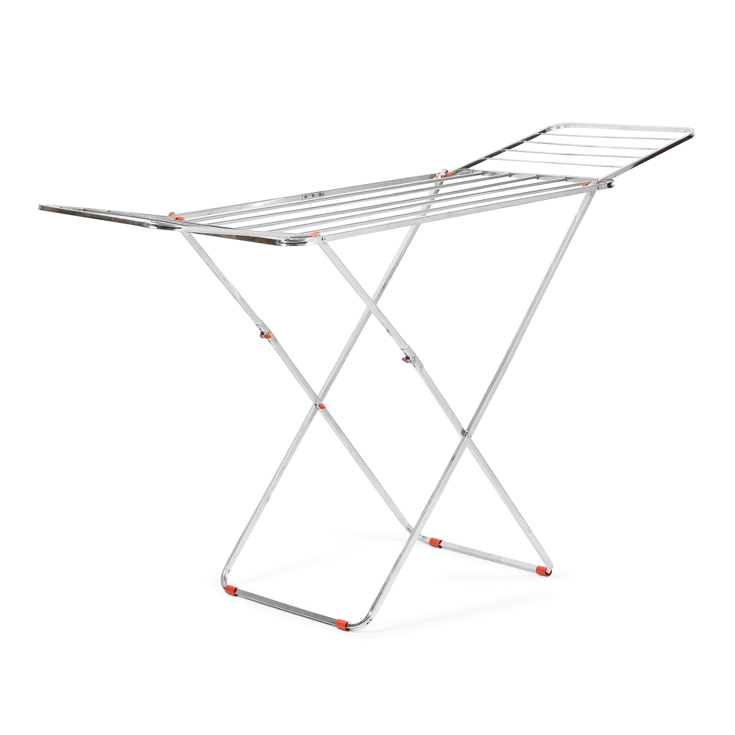 H Houseware Stainless Steel Heavy Duty Foldable Cloth Drying Stand for Balcony