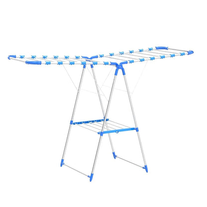 H Houseware Foldable Cloth Drying Stand For Balcony (Butterfly Stand),