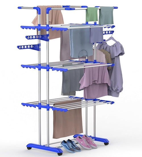 Jumbo Cloth Drying Stand For Balcony (4 Tier Cloth Stand)